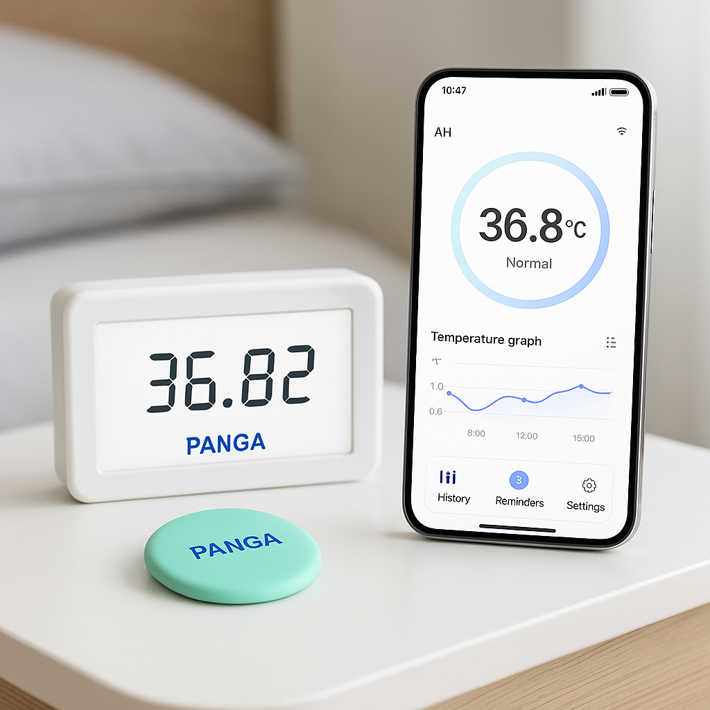 PANGA Infrared Thermometer with App